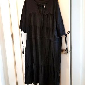 Black bohemian dress